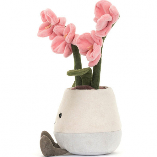 jellycat amuseables knuffelorchidee - 25 cm