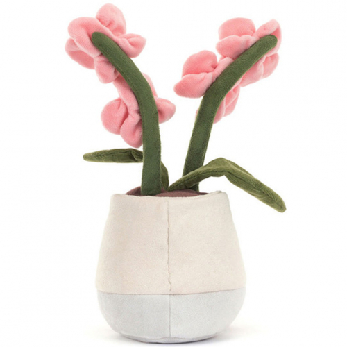 jellycat amuseables knuffelorchidee - 25 cm