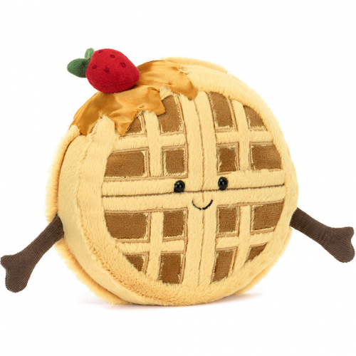 jellycat amuseables knuffelwafel - 15 cm