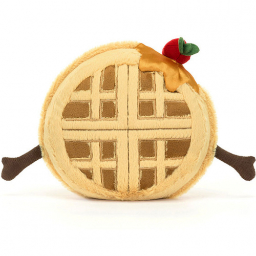 jellycat amuseables knuffelwafel - 15 cm