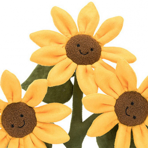 jellycat amuseables knuffelzonnebloem - 35 cm
