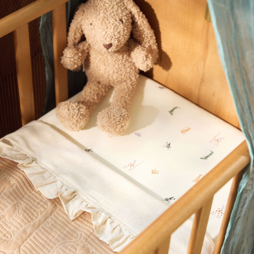 jollein kinderhoeslaken 60x120 cm - jungle jambo