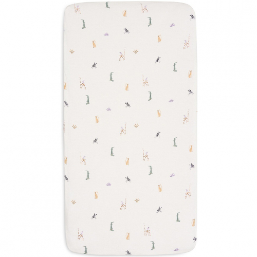jollein kinderhoeslaken 60x120 cm - jungle jambo
