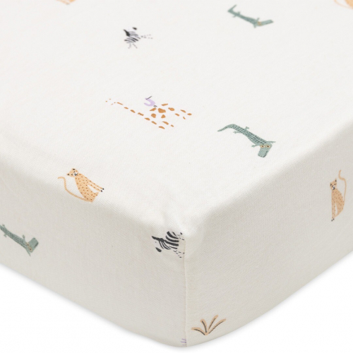 jollein kinderhoeslaken 60x120 cm - jungle jambo