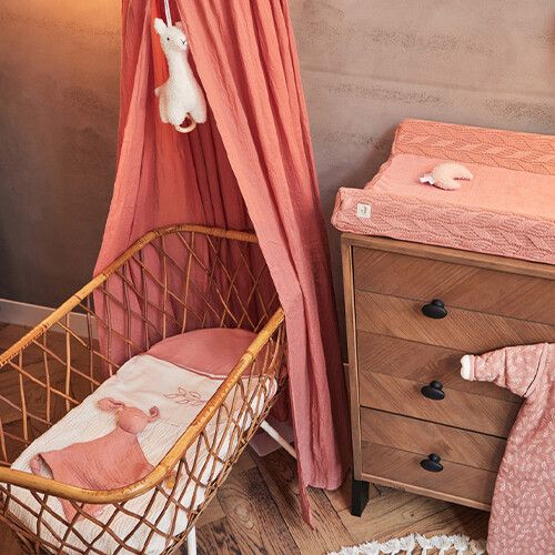 jollein speendoek bunny ears - rosewood