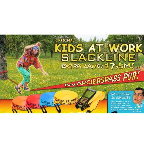 kids at work balanceerspel - slackline blauw
