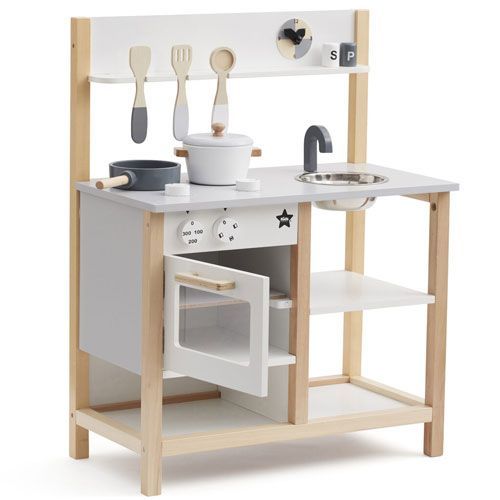 kids concept keuken naturel-wit bistro