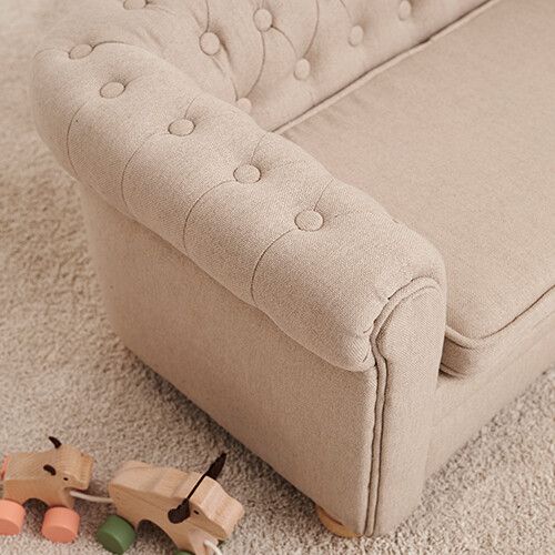 kids concept chesterfield kinderbank small - beige 