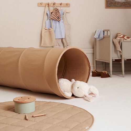 kids concept speeltunnel - beige - 150 cm   