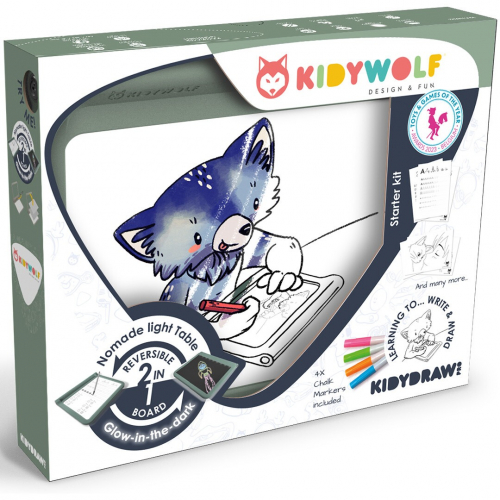 kidywolf tweezijdig tekenbord kidydraw pro