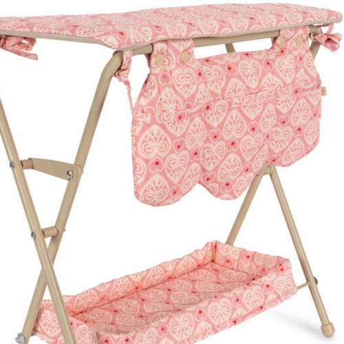 konges sløjd opvouwbare poppenverschoontafel - lacy pink