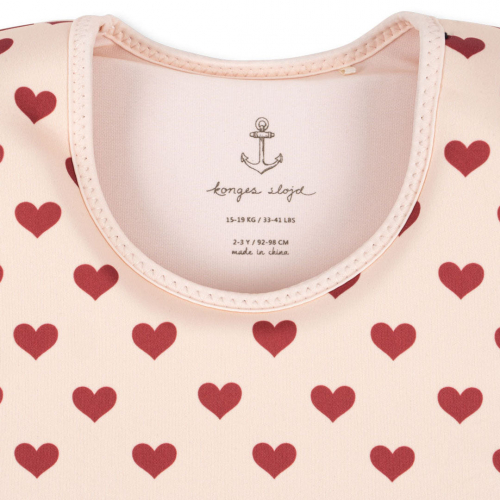 konges sløjd zwemvest met bandjes - amour rouge - 1-2 jaar