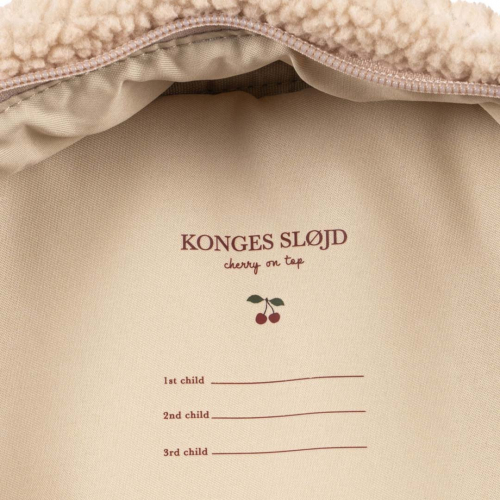 konges sløjd kleuterrugzak jody teddy - ladybug sand - 34 cm 