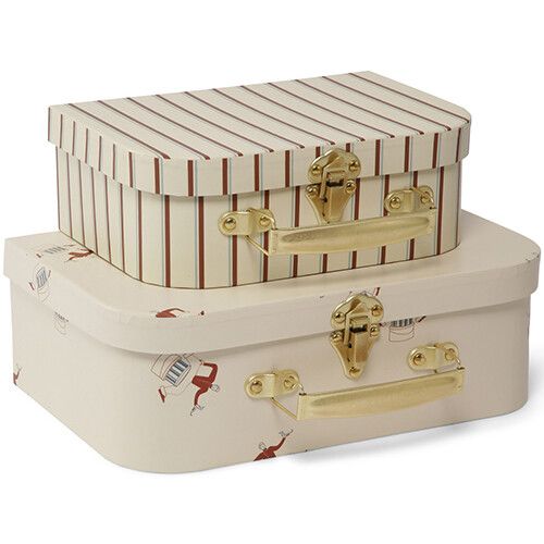 konges sløjd kofferset bell boy-vintage stripe - 2st