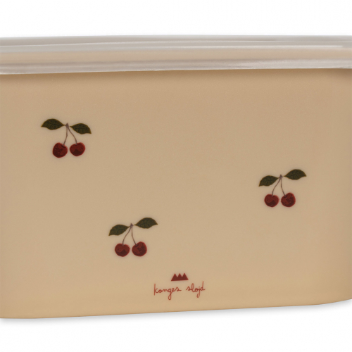 konges sløjd lunchbox set - cherry - 4st