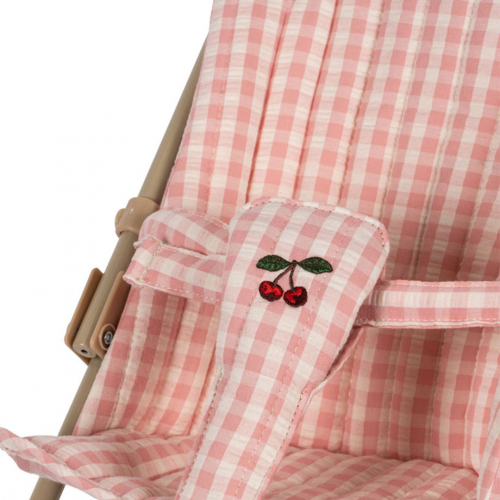konges sløjd poppenbuggy - powder pink check