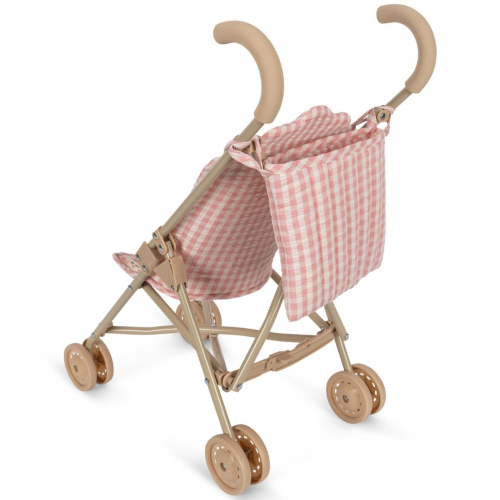 konges sløjd poppenbuggy - powder pink check