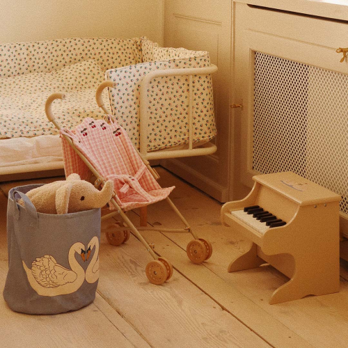 konges sløjd poppenbuggy - powder pink check