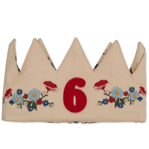 konges sløjd verjaardagskroon met cijfers - flower