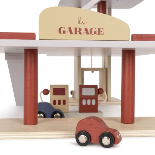 konges sløjd garage met voertuigen