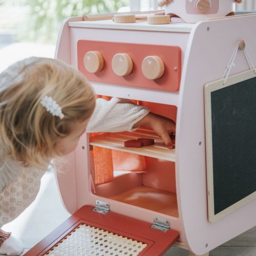 label label kinderkeuken bistro pink