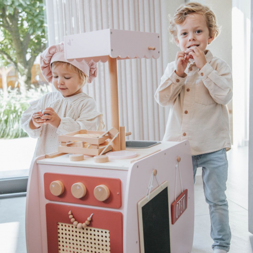 label label kinderkeuken bistro pink