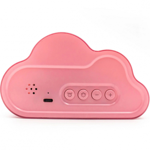 lalarma digitale wekker met thermometer en sfeerlicht - pink
