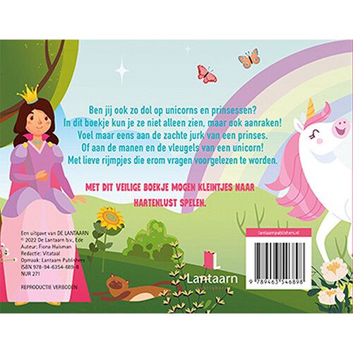 lantaarn publishers kijk- en voelboek unicorns & prinsessen