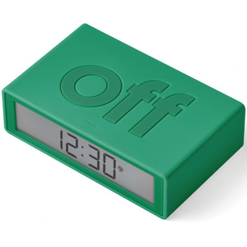 lexon flip+ digitale wekker - green