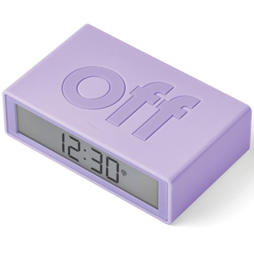 lexon flip+ digitale wekker - light purple