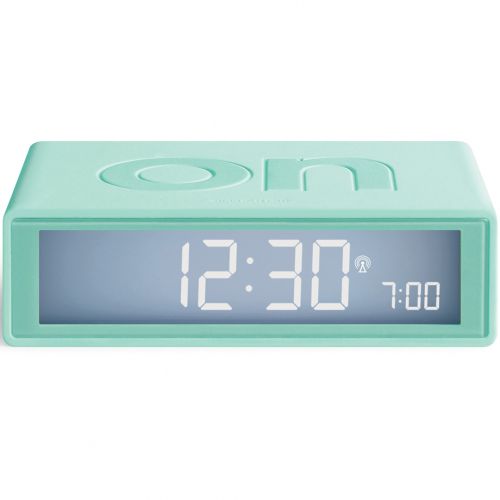 lexon flip+ digitale wekker - mint green