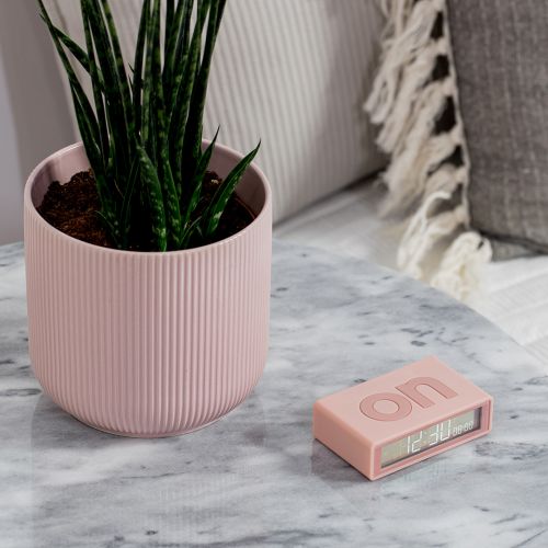 lexon flip classic digitale wekker - pink