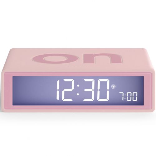 lexon flip classic digitale wekker - pink