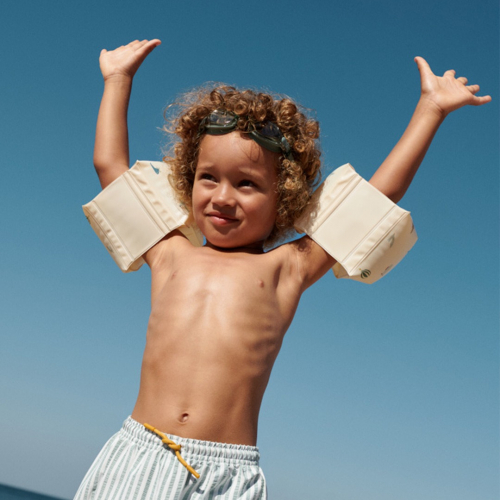 liewood arm zwembandjes shirley - aviator ecru - 2-6 jaar