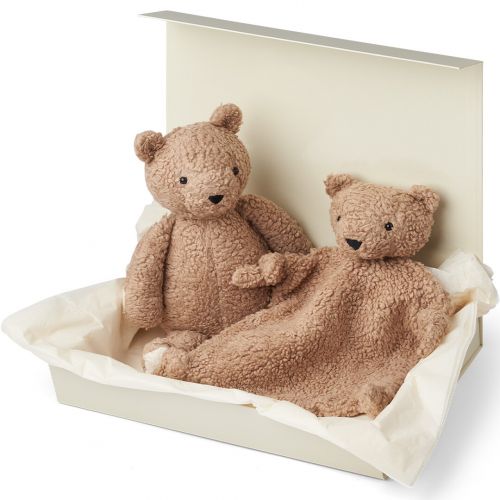 liewood babyspeelgoed geschenkdoos ted - mr bear beige