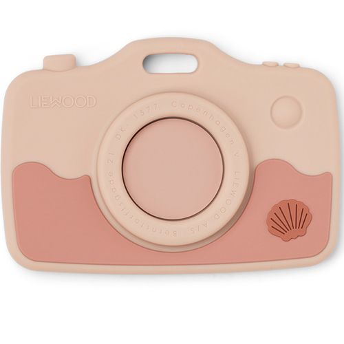 liewood bijtspeelgoed camera - zeedieren - rose mix