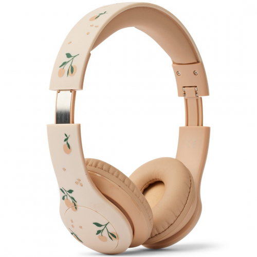 liewood draadloze kinderkoptelefoon quinn - peach sea shell