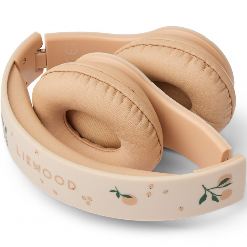 liewood draadloze kinderkoptelefoon quinn - peach sea shell