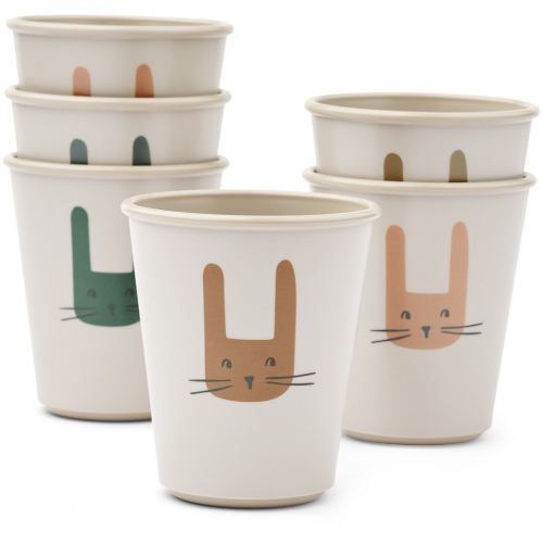 liewood kinderbekers lana - bunny sandy - 6st