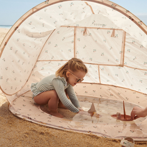 liewood pop-up strandtent everett - peach sea shell
