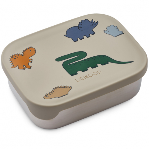 liewood rvs broodtrommel arthur - dinosaurs mist
