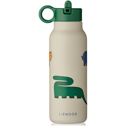 liewood rvs thermosfles falk - dinosaurs mist - 350 ml