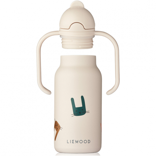 liewood rvs thermosfles kimmie - bunny sandy - 250 ml