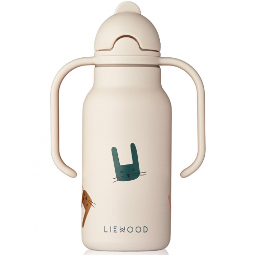 liewood rvs thermosfles kimmie - bunny sandy - 250 ml