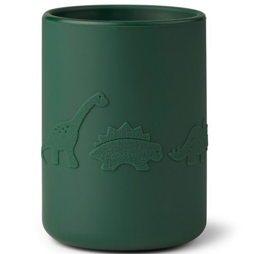 liewood siliconen kinderbekers ethan - dino blue mix - 4st