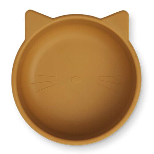 liewood siliconen kinderservies cyrus - cat - rose multi mix