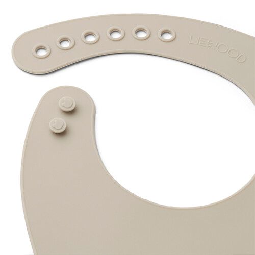 liewood siliconen slabbetjes tilda - dino dark sandy mix- 2st