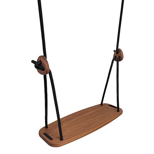 lillagunga schommel classic - walnoot - zwart