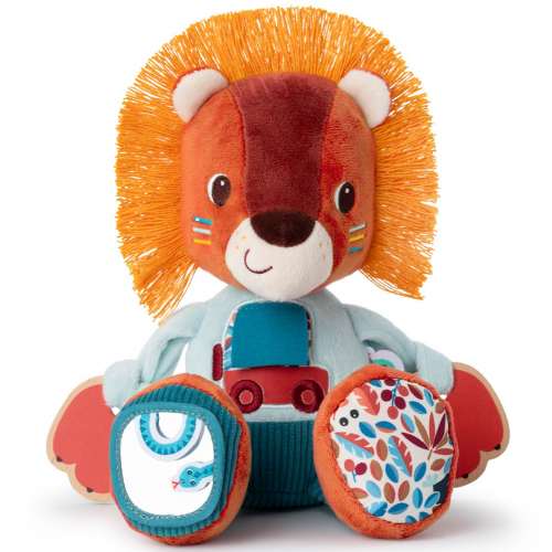 lilliputiens activiteitenknuffel leeuw - jack - 26 cm
