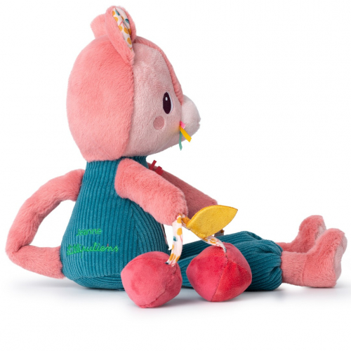 lilliputiens activiteitenknuffel kat - jeanne - 32 cm